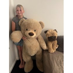 Brun kmpe bamse fra Dacore. BLD OG LKKER BAMSE!!