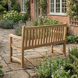 KLASSISK haveb�nk til 4 personer - Silver teak / 180 cm