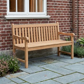 KLASSISK haveb�nk til 4 personer - Silver teak / 180 cm