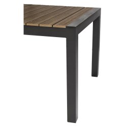Vedligeholdelsesfrit havebord til 6-10 pers, 205/275x100 - Model: Johan - Vlg farve