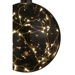 Glaskugle M/40LED 15CM - Med IP20 Batteriebox ( indendrs brug) -  MODERNE JULEKUGLE MED TIMER!