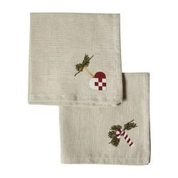 Tidslse juleservietter st  4 stk - 40 x 40 cm
