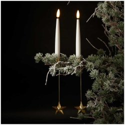 LED Juletr�slys med 3D flamme og Lysholder - Lysholder f�s i forskellige former. 