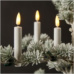 Juletr�slys 10 stk. med 3D flamme. Passer til�Georg jensen lysholdere.