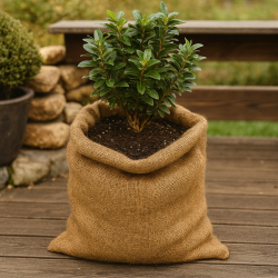 "Kartoffelsk" i Jute stor. Den prcis julemandens julesk. PERFEKT TIL JULETIDEN!