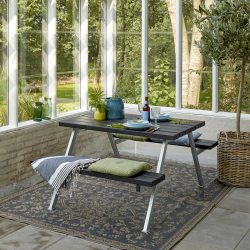 Bordbnkest i grundmalet nletr til 4 personer - vlg farve