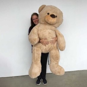 Brun kmpe bamse fra Dacore. BLD OG LKKER BAMSE!!