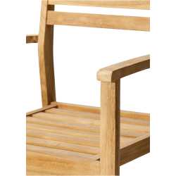Gold teak stol. Let og elegant, men stadig meget robust. Model Rosenholm