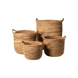 Kurve med hank. kb som st med 4 stk. eller enkeltvis - Ml: H51/39/33/19,5 - Natur