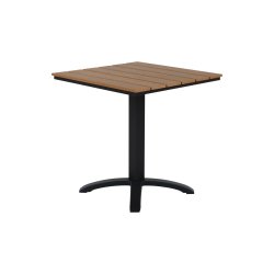 Jane Cafebord 70 x 70 cm. i UV-beskyttet nonwood "teak look"