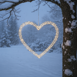 Elegant LED hjerte ophngtil inden- og udendrs brug 