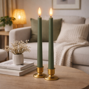 Flotte stagelys i gr�n - V�lg st�rrelse