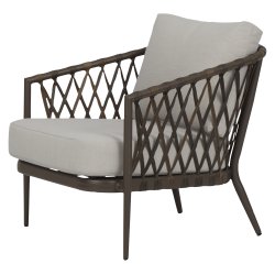 "Deep seat" Sofagruppe i UV-beskyttet polyrattan med all-weather hynder/puder og bord -Model: Havana
