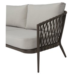 "Deep seat" Sofagruppe i UV-beskyttet polyrattan med all-weather hynder/puder og bord -Model: Havana