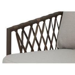 "Deep seat" Sofagruppe i UV-beskyttet polyrattan med all-weather hynder/puder og bord -Model: Havana