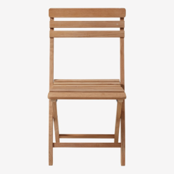 Smart balkongbord med 2 klaffar och 4 fllstolar - Allt i guld teak - Modell: Clarish butterflyset