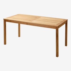 Teak bord med positionsstoletil 4 personer