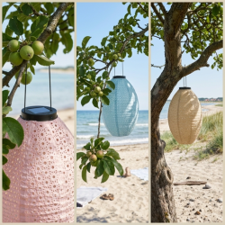 Dacore Solcelle Lanterne 22 x 32 cm - Hyggelig belysning til haven - Flere farver!