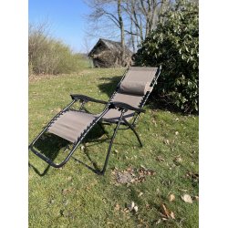 Let foldbar relax havestol med armln og indstillelig ryg - Model Rosa - vlg farve