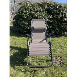 Let foldbar relax havestol med armln og indstillelig ryg - Model Rosa - vlg farve