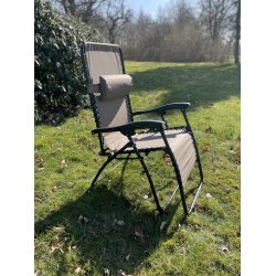 Let foldbar relax havestol med armln og indstillelig ryg - Model Rosa - vlg farve