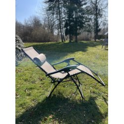 Let foldbar relax havestol med armln og indstillelig ryg - Model Rosa - vlg farve