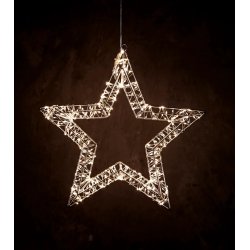 Esther LED stjerneophng - Udendrs/indendrs brug - Timerfunktion - 10 m ledning - Vlg strrelse!