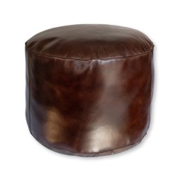 Luksuris rund puf i GTE bffellder 50 x H40 cm