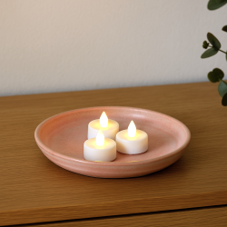 5 stk. LED fyrfadslys med flakkende flamme - Batterier medf�lger