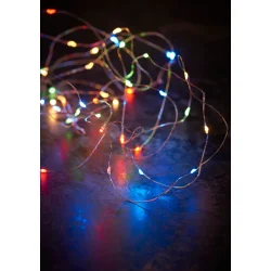 Lyskde M/40MINI LED M/TIMER T/BATTERI - IP20. MODERNE LYSKDE TIL INDENDRS BRUG!  Vlg strrelse!!