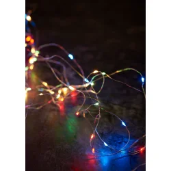 Lyskde M/40MINI LED M/TIMER T/BATTERI - IP20. MODERNE LYSKDE TIL INDENDRS BRUG!  Vlg strrelse!!