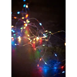 Lyskde M/40MINI LED M/TIMER T/BATTERI - IP20. MODERNE LYSKDE TIL INDENDRS BRUG!  Vlg strrelse!!