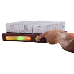 Lyskde M/40MINI LED M/TIMER T/BATTERI - IP20. MODERNE LYSKDE TIL INDENDRS BRUG!  Vlg strrelse!!