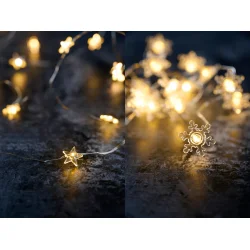 Imponerende Lyskde M/20MINI LED M/TIMER - IP20 Batteriboks. Indendrs - Vlg form!!