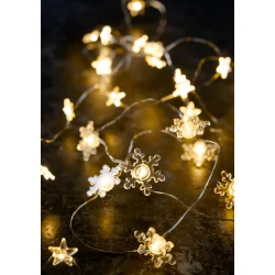 Imponerende Lyskde M/20MINI LED M/TIMER - IP20 Batteriboks. Indendrs - Vlg form!!