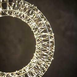 Stor lyskrans i 38 eller 50 cm med 5m ledning og IP44 adapter med dobbelt timerfunktion - Vlg LED