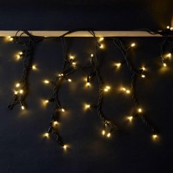 Lyskde til gardinet - Lav Energi LED lysgardinkde - 100 LED - 110x100 cm