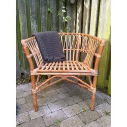 Loungestol i bambus flet - Model: Henderson 