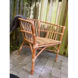 Loungestol i bambus flet - Model: Henderson 