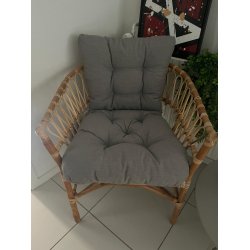 Loungestol i bambus flet - Model: Henderson 