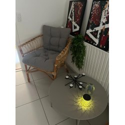 Loungestol i bambus flet - Model: Henderson 