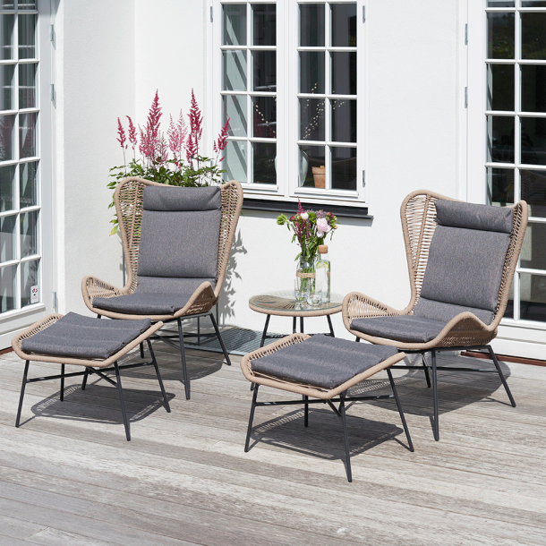 Tisvilde loungeset inkl. dynor. 100 % underhllsfri