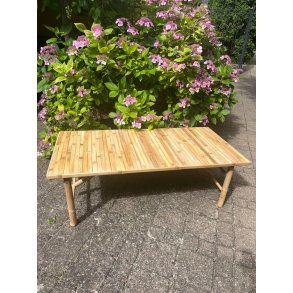 Bambu loungebord rektangulrt 4-6 personer -140x70x43 - Cairo
