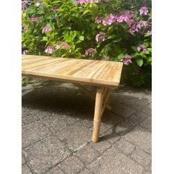Bambu loungebord rektangulrt 4-6 personer -140x70x43 - Cairo