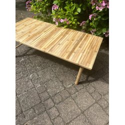 Bambu loungebord rektangulrt 4-6 personer -140x70x43 - Cairo