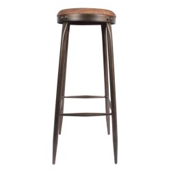 Lkker og stilren bar stol. Med metal stel og tr sde der giver et rt look.