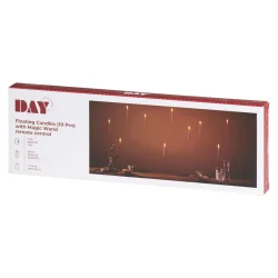 10 stk. Magiske sv�vende Harry Potter LED-lys m/tryllestav fjernbetjening 