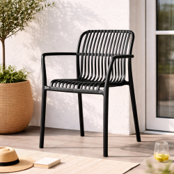 Stilrene plast stabelstole i moderne design til b�de indend�rs og udend�rs brug � f�s i flere farver 