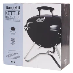 Picnic Kuglegrill �37 cm � Kompakt Kulgrill med L�g og Grilltang