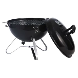 Picnic Kuglegrill �37 cm � Kompakt Kulgrill med L�g og Grilltang